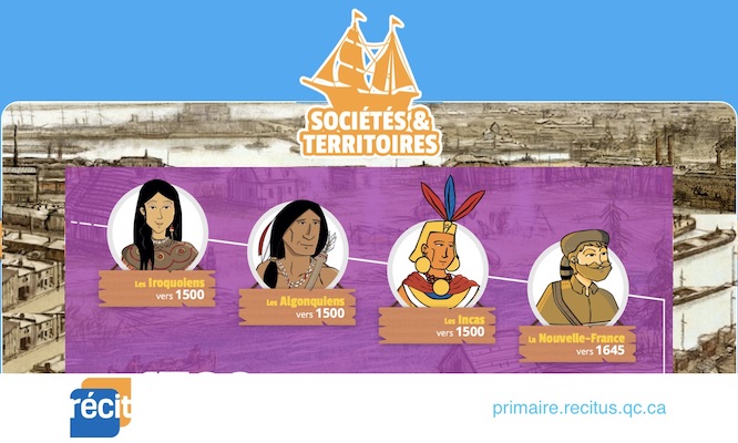 RÉCIT univers social website for French online resources