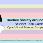 Ouebec society around 1980-Student Task Cards