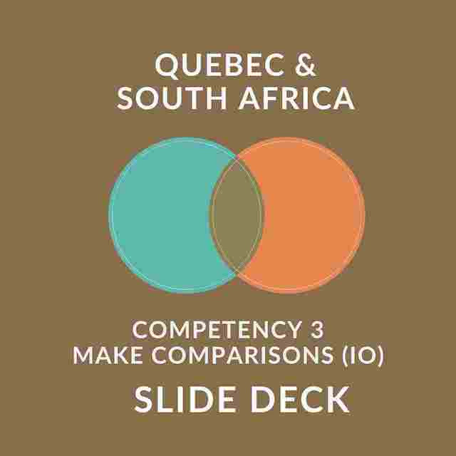 What are some similarities and differences between Quebec and South Africa around 1980?