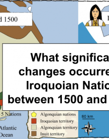 what significant changes occurred in Iroquoian nations between 1500 and 1745?