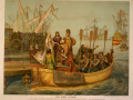 Christopher Columbus  leaving for the new world, Aug. 3 1492