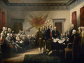 The declaration of Independence, July 4th 17 76