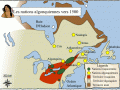 Les nations algonquiennes vers 1500
