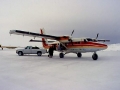 An Air Inuit aircraft delivers supplies and food to Nunavik