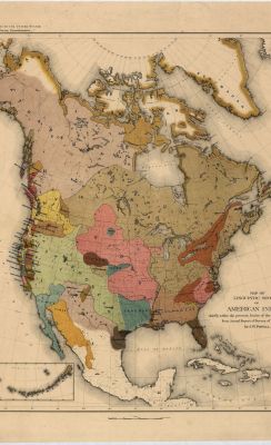 Powells Map of Indian Tribes