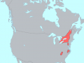 Iroquoian language distribution