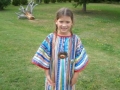 Young Mi'kmaq displays traditional dress