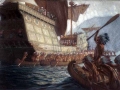 Champlain's arrival in Québec 1608