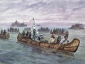 Frontenac travelling to Cataraqui, QC, 1690