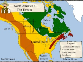North America terrain