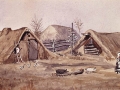 Houses in German speaking Lutheran colony, Saskatchewan, 1889