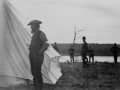Louis Riel in a prison camp, 1885