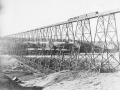 Canadian Pacific viaduct in Lethbridge, Alberta, 1910