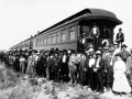 Immigrants seeking land in Rivers, Manitoba, 1910