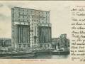Postcard of a grain silo in port of Montreal, 1905
