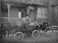 Dandurand family with first car in Montreal