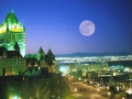 Night view of the Chateau Frontenac in Quebec City