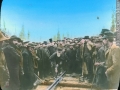 Donald A. Smith driving the last spike to complete the CP Railway in 1885