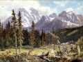 View of the Rocky Mountains, BC, 1887